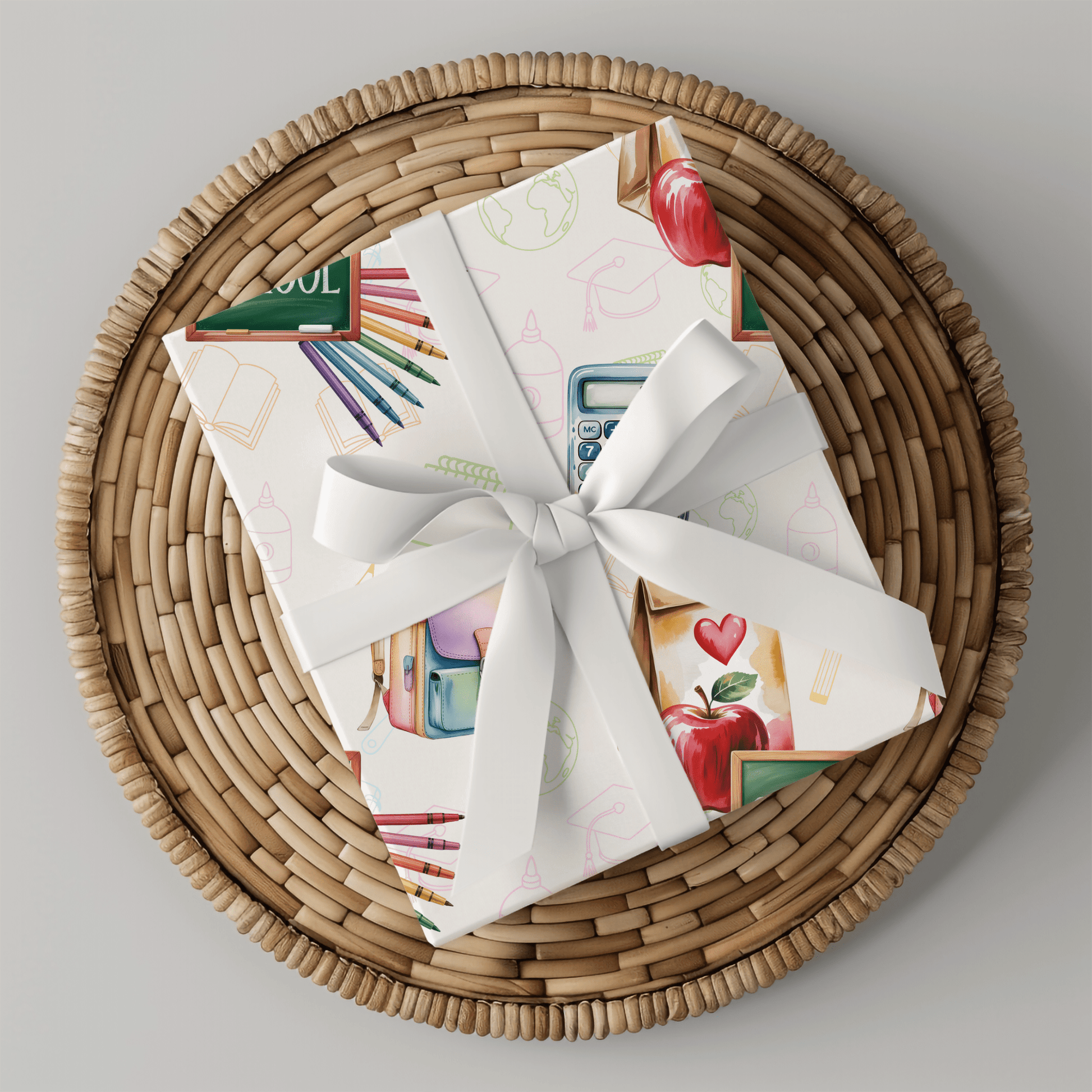 Class Act – Back - to - School Whimsy Wrapping Paper