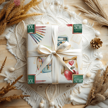 Class Act – Back - to - School Whimsy Wrapping Paper