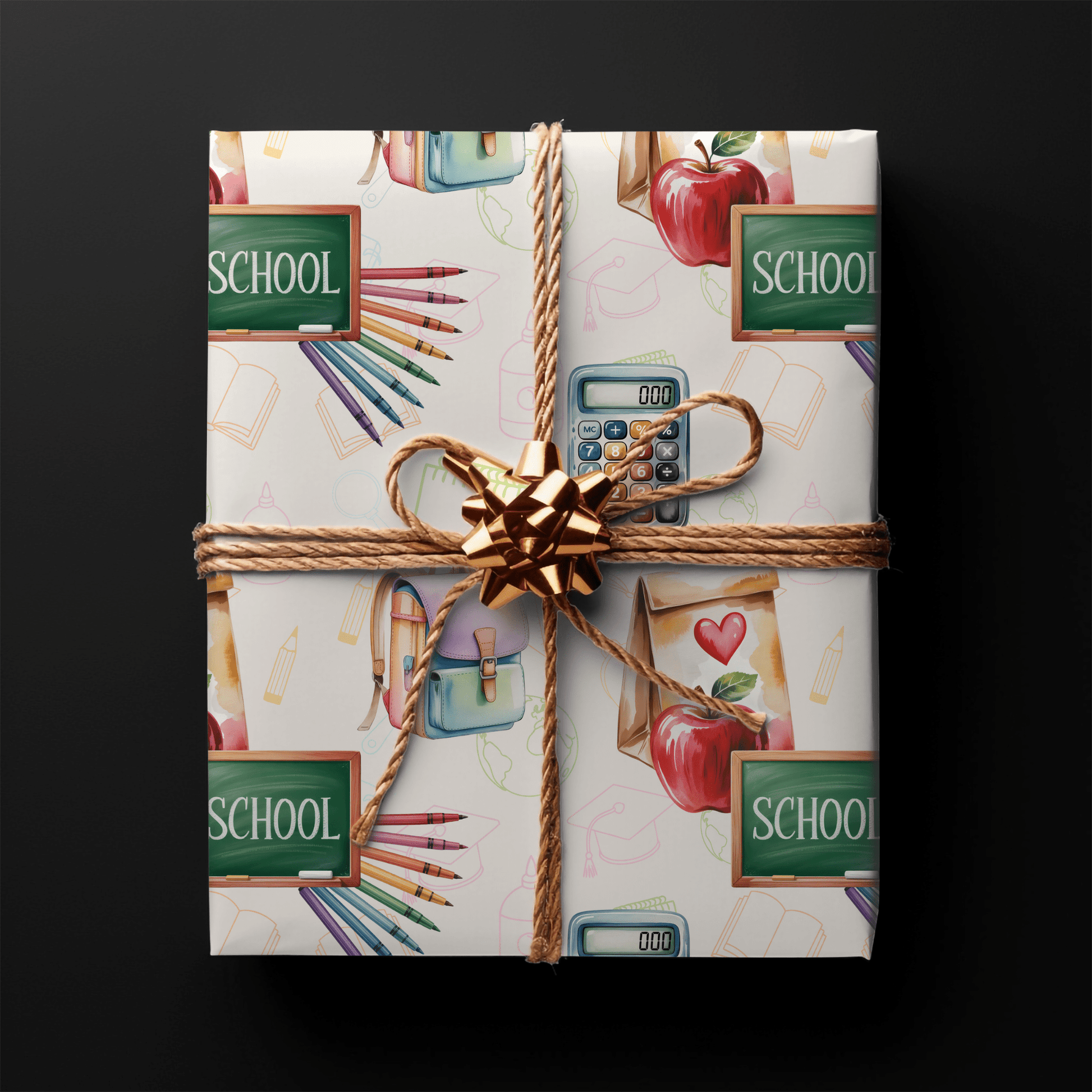 Class Act – Back - to - School Whimsy Wrapping Paper