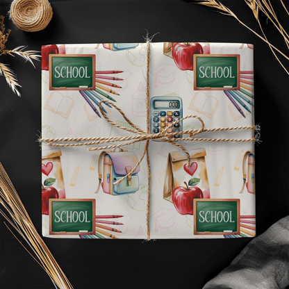 Class Act – Back - to - School Whimsy Wrapping Paper