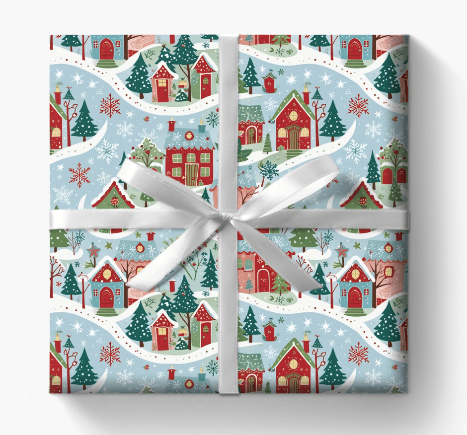 Whimsi - Village Wonderland – Cozy Christmas Town Wrapping Paper