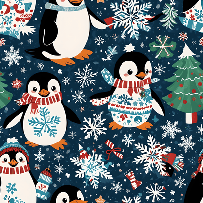 Waddle It Be? – Penguin Snow Party Wrapping Paper