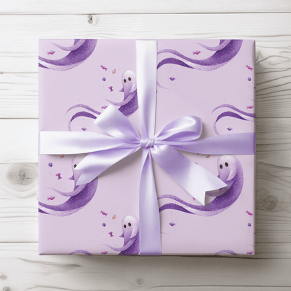 Ghosted & Gorgeous – Pastel Halloween Wrapping Paper