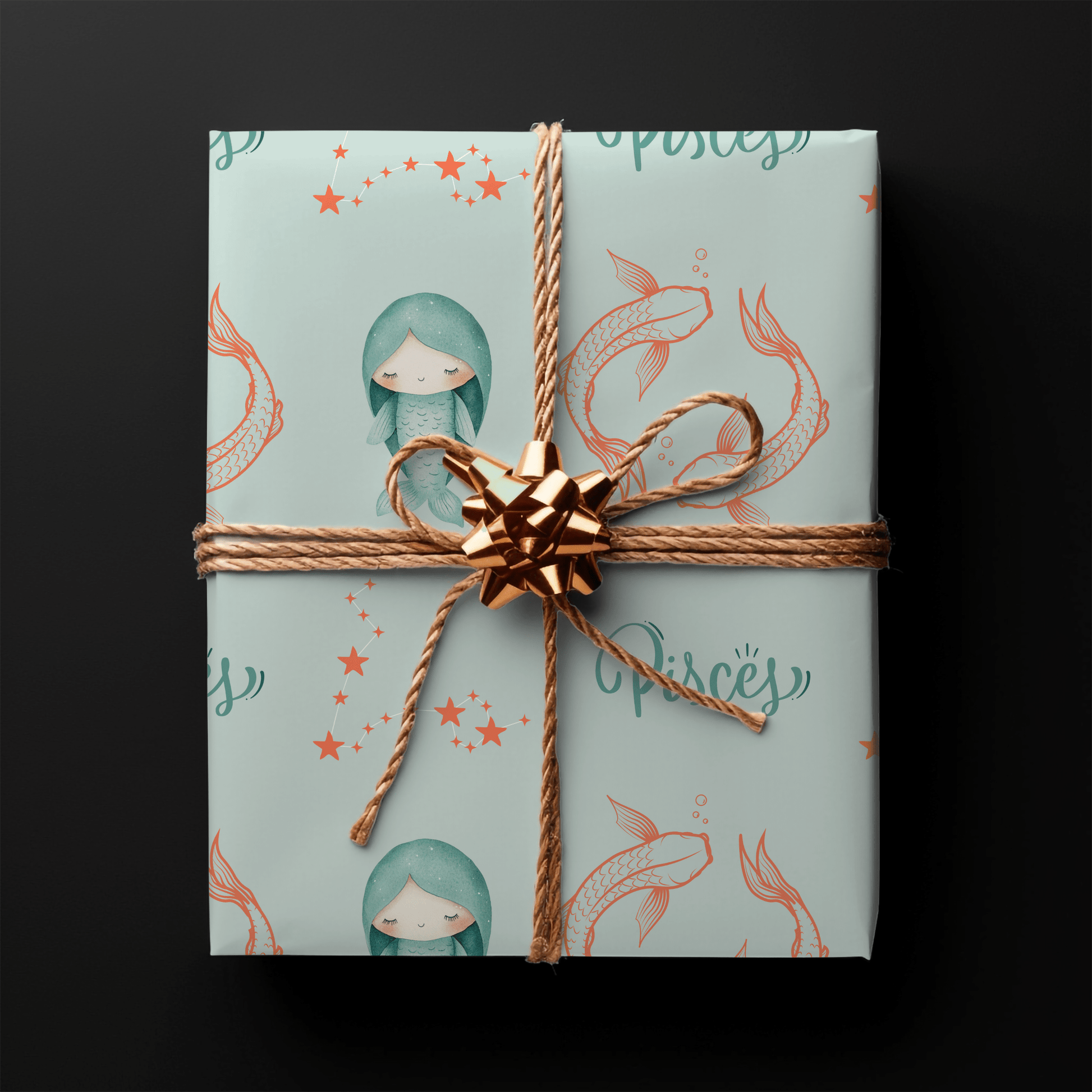 Pisces in Pastels – Dreamy Zodiac Wrapping Paper