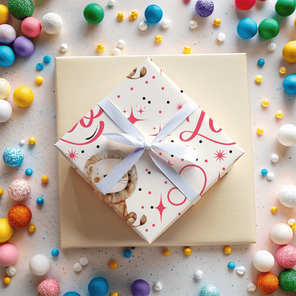 Lionhearted Luxe – Leo Zodiac Wrapping Paper