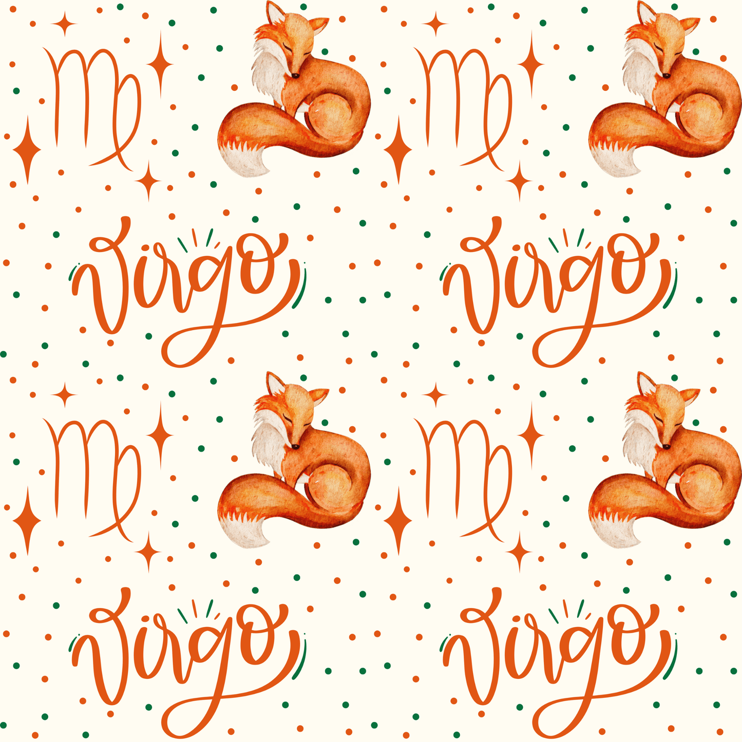 Foxy & Flawless – Virgo Zodiac Wrapping Paper
