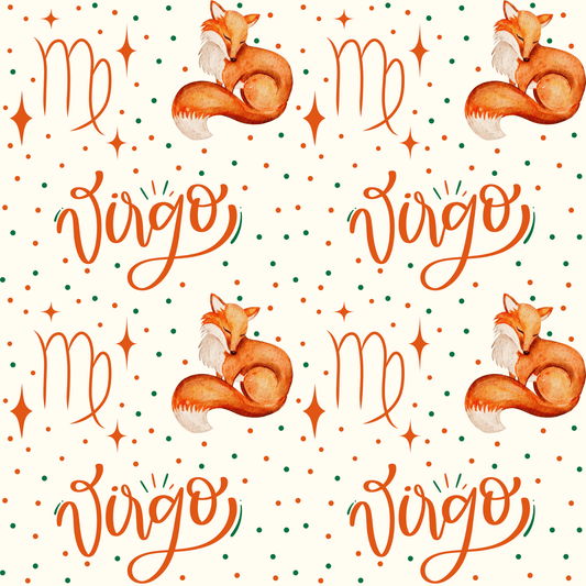 Foxy & Flawless – Virgo Zodiac Wrapping Paper