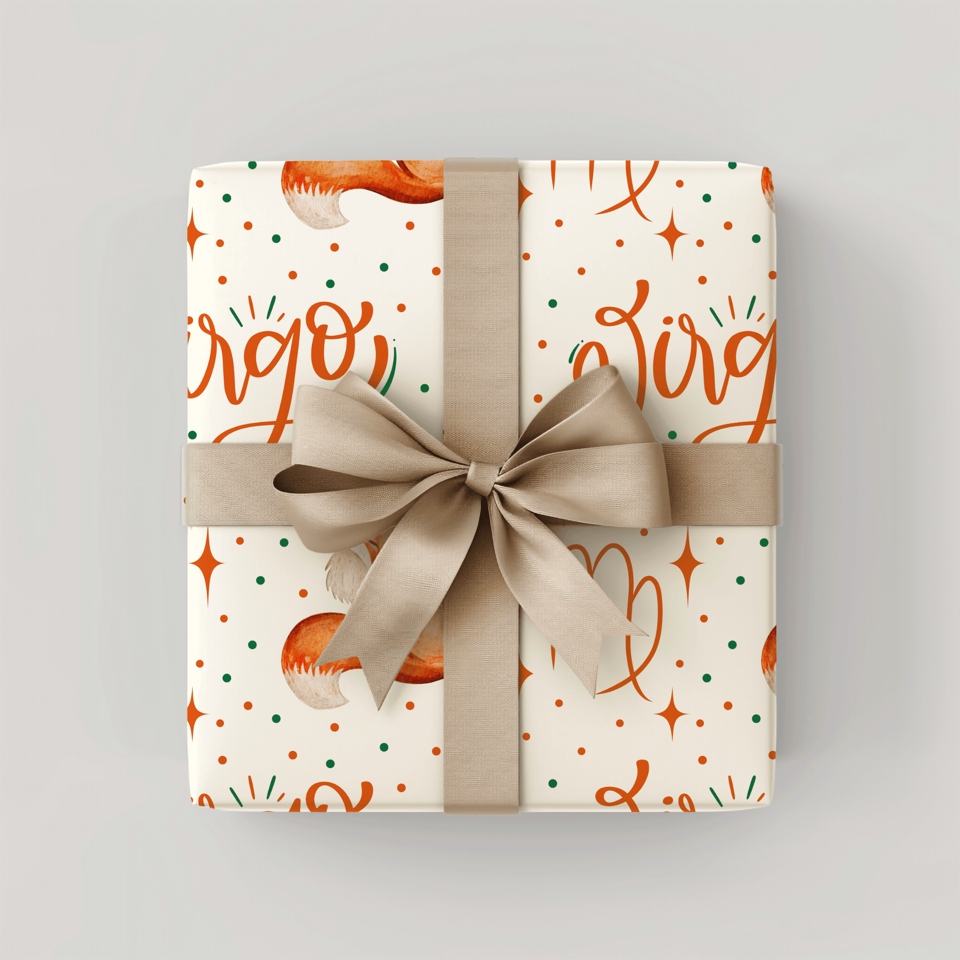 Foxy & Flawless – Virgo Zodiac Wrapping Paper