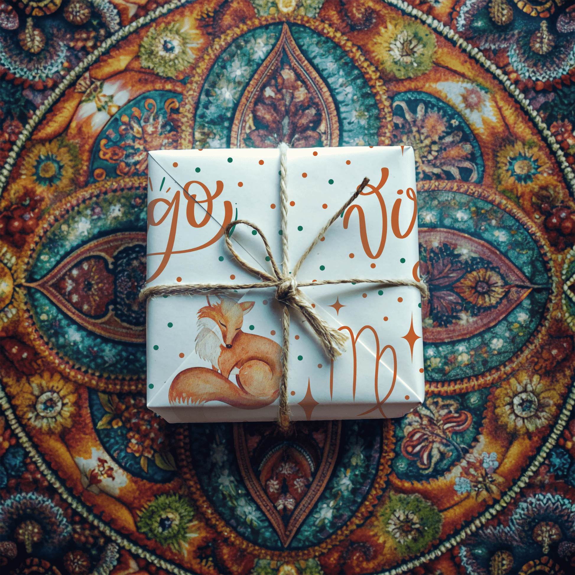 Foxy & Flawless – Virgo Zodiac Wrapping Paper