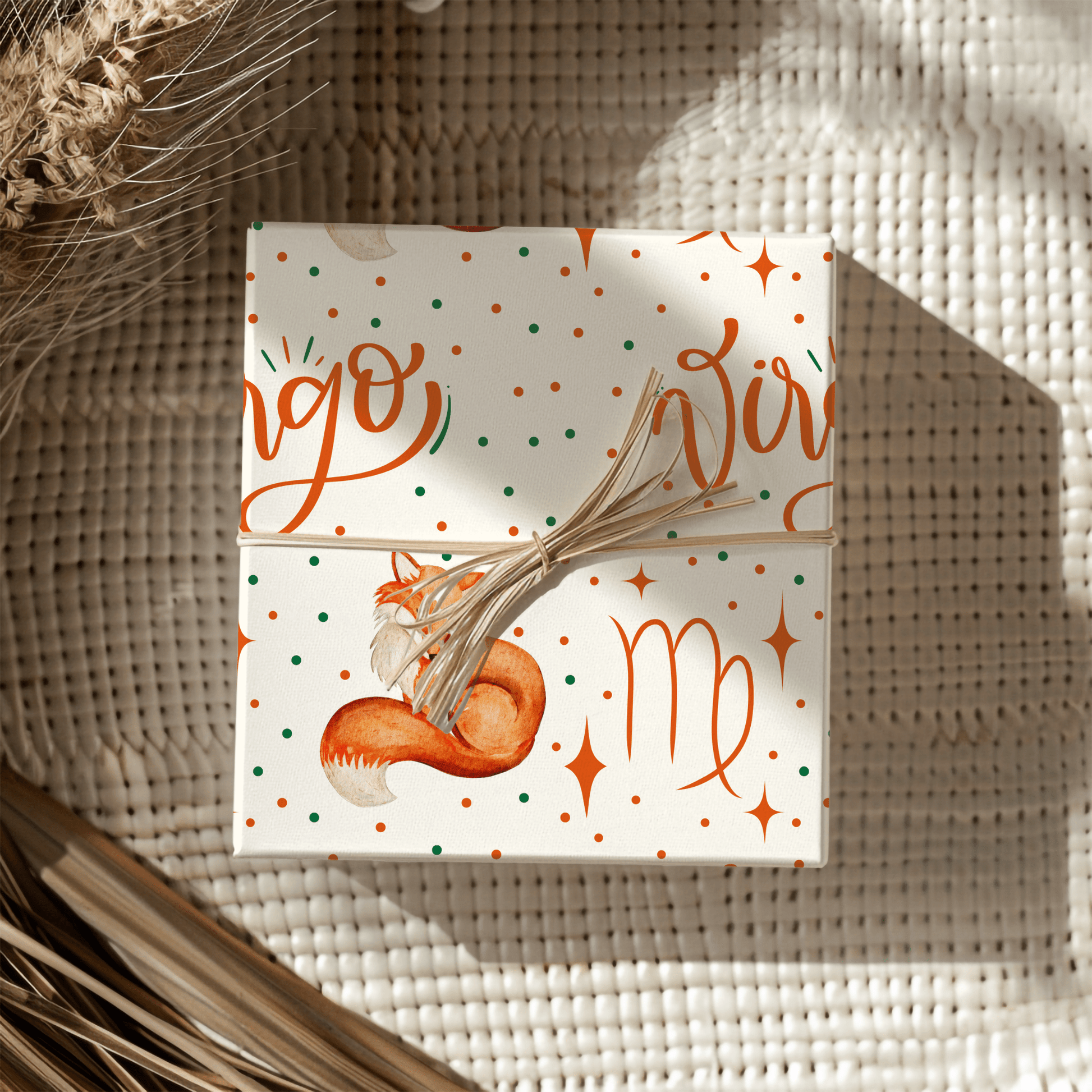 Foxy & Flawless – Virgo Zodiac Wrapping Paper