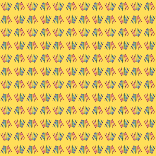 Color Outside the Lines – Crayon Wrapping Paper