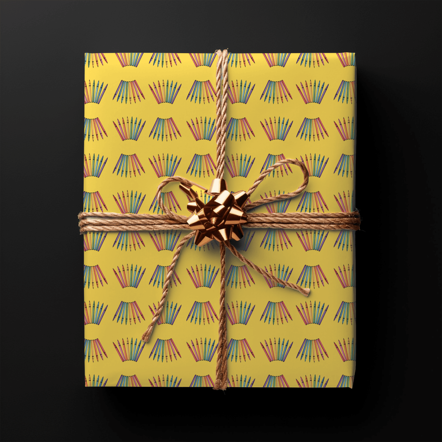Color Outside the Lines – Crayon Wrapping Paper
