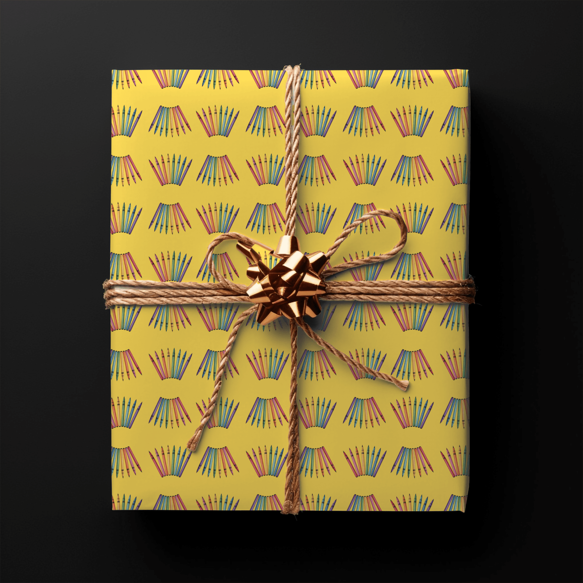 Color Outside the Lines – Crayon Wrapping Paper