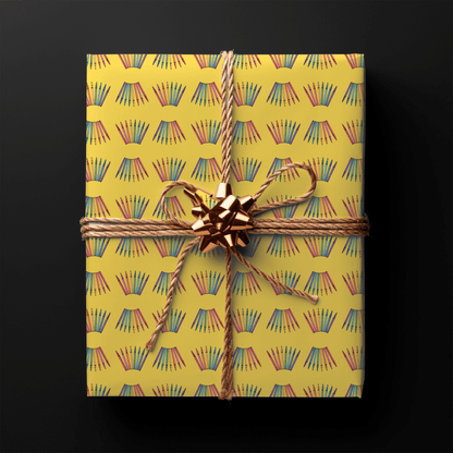 Color Outside the Lines – Crayon Wrapping Paper
