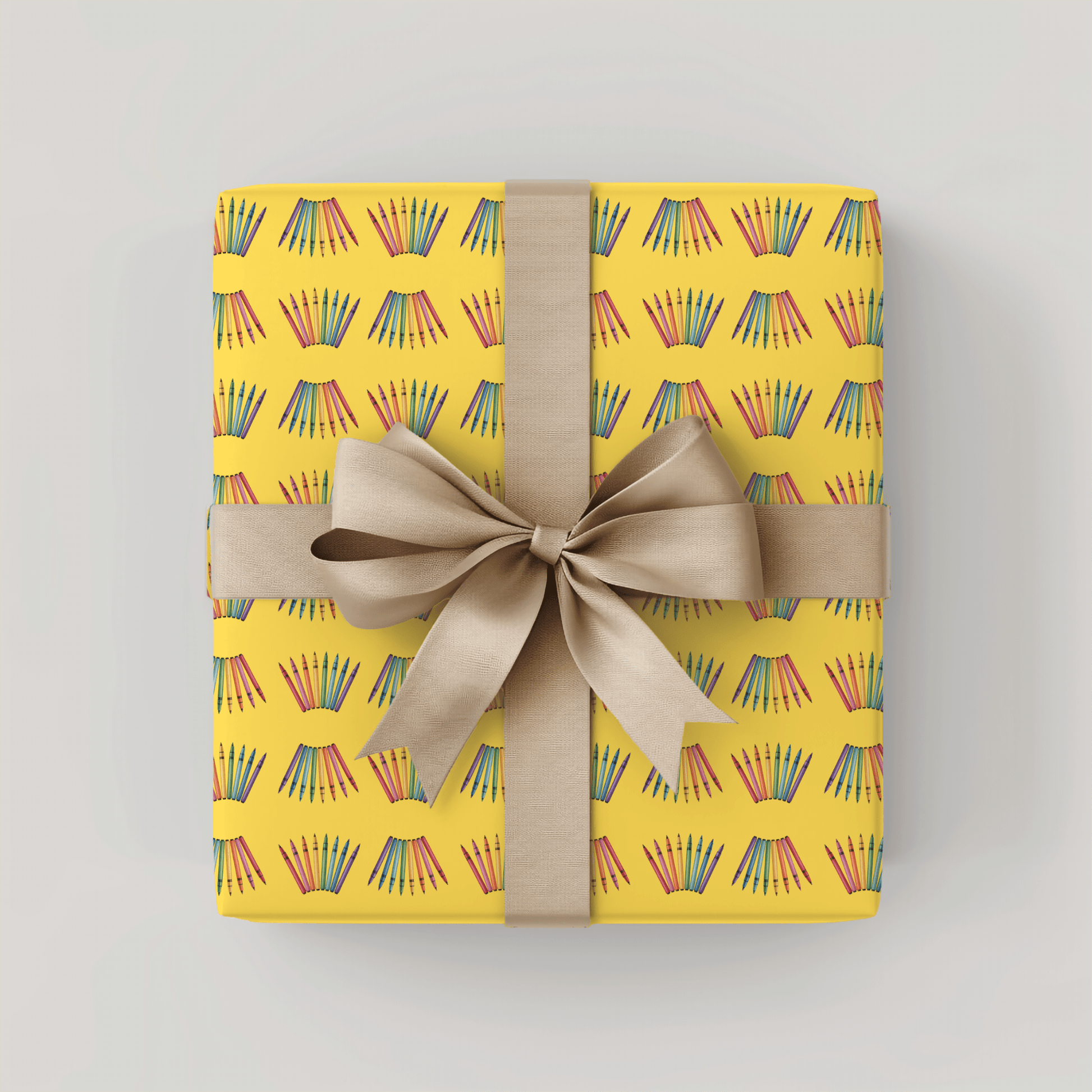 Color Outside the Lines – Crayon Wrapping Paper