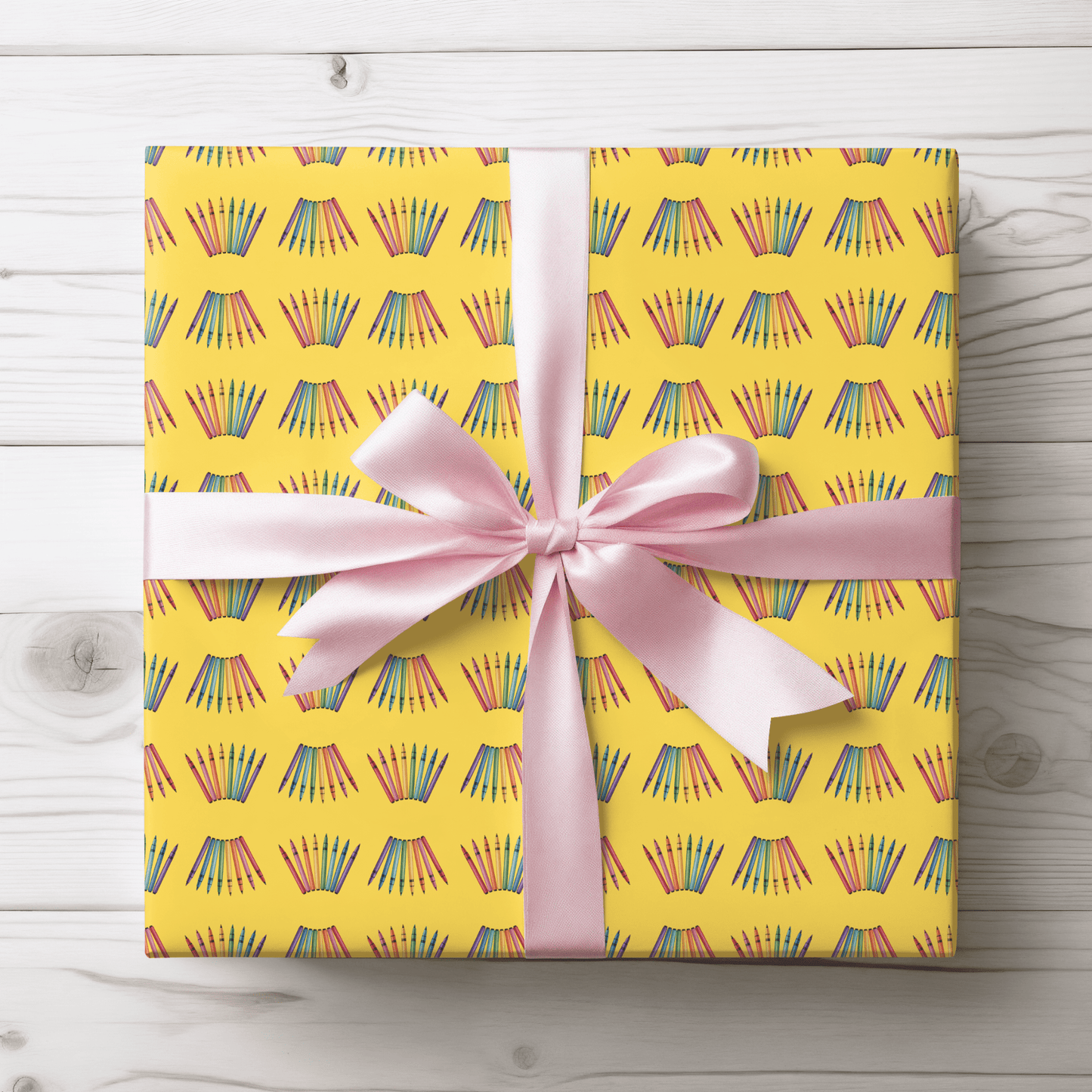 Color Outside the Lines – Crayon Wrapping Paper