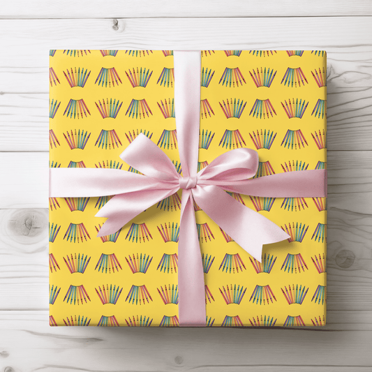 Color Outside the Lines – Crayon Wrapping Paper