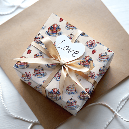 Stacks of Joy – Pancakes & Berries Wrapping Paper