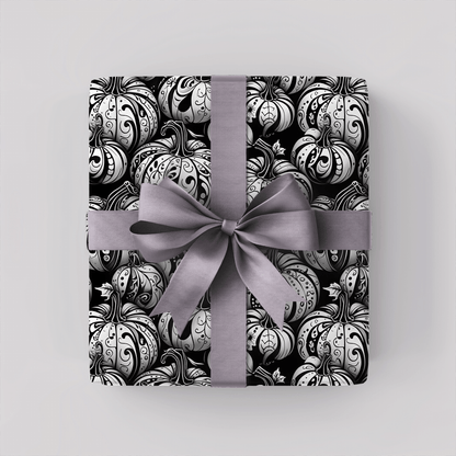 Pumpkin Noir – Gothic Glam Wrapping Paper