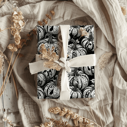 Pumpkin Noir – Gothic Glam Wrapping Paper