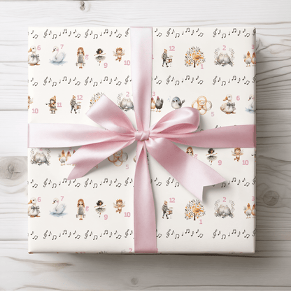 12 Days of Christmas – Classic Carol Wrapping Paper