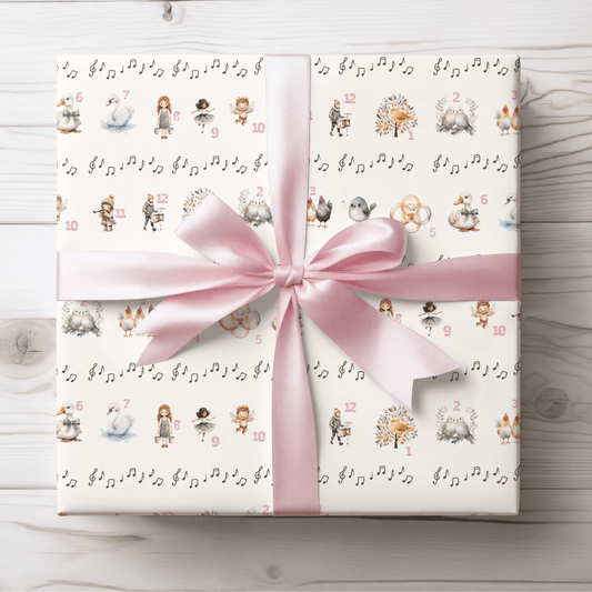 12 Days of Christmas – Classic Carol Wrapping Paper