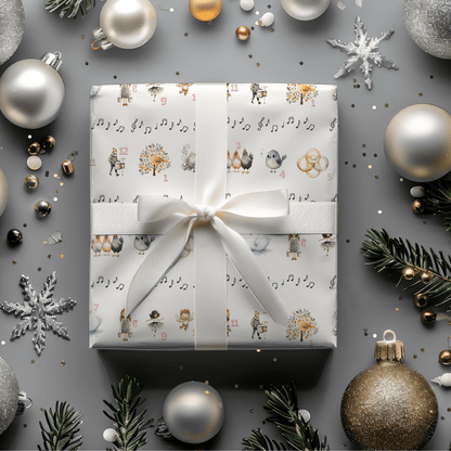 12 Days of Christmas – Classic Carol Wrapping Paper
