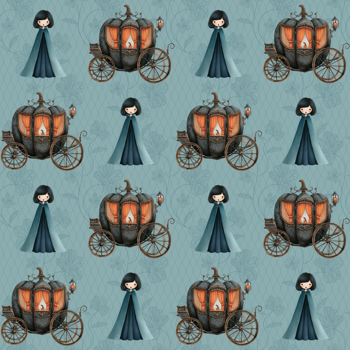 Midnight Masquerade – Dark Cinderella Wrapping Paper