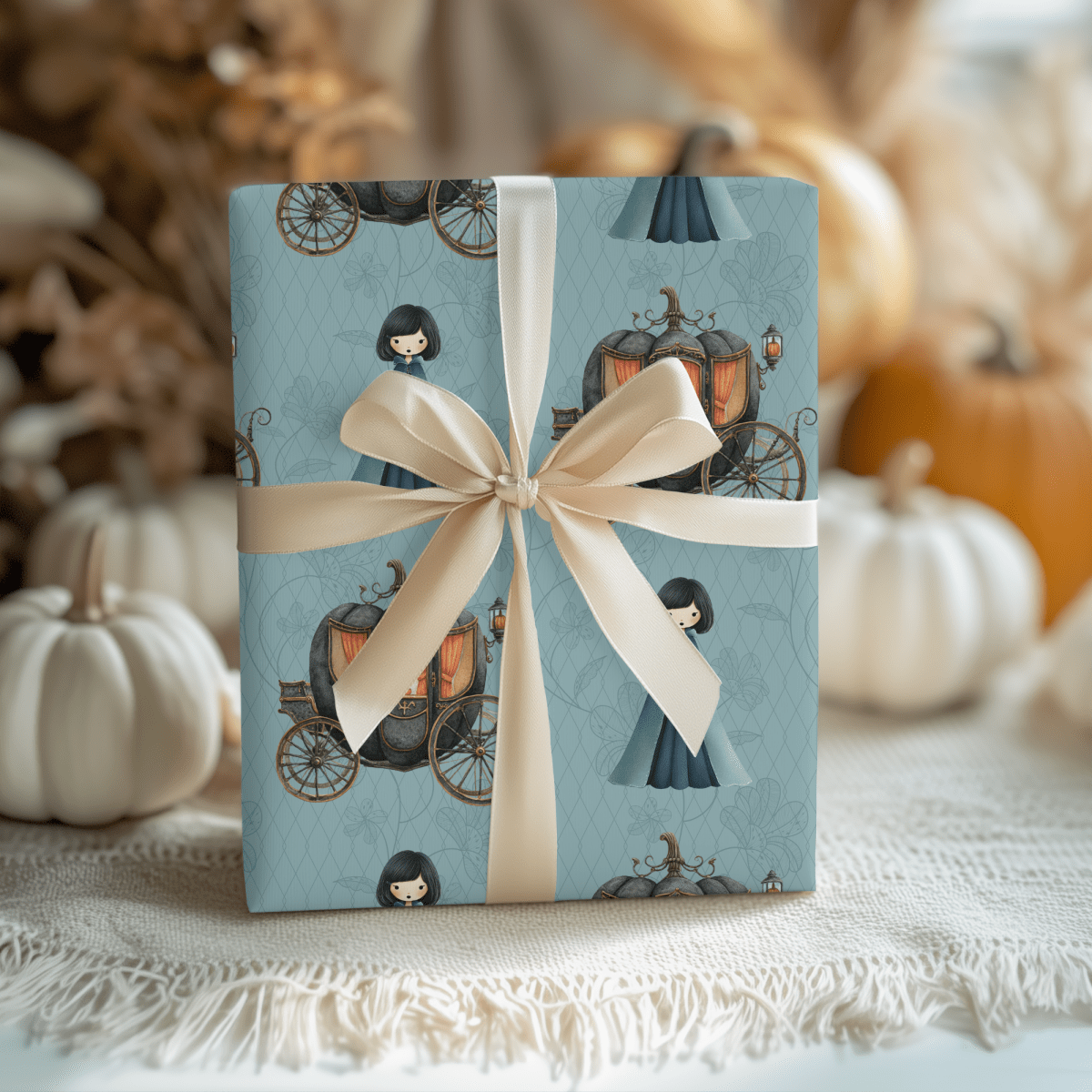 Midnight Masquerade – Dark Cinderella Wrapping Paper