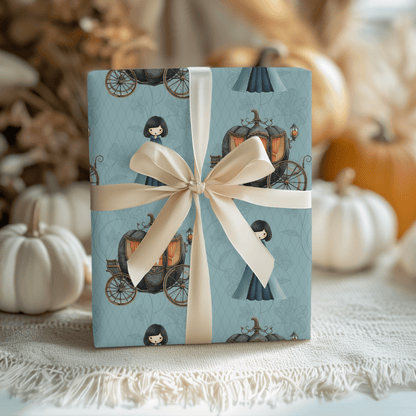 Midnight Masquerade – Dark Cinderella Wrapping Paper