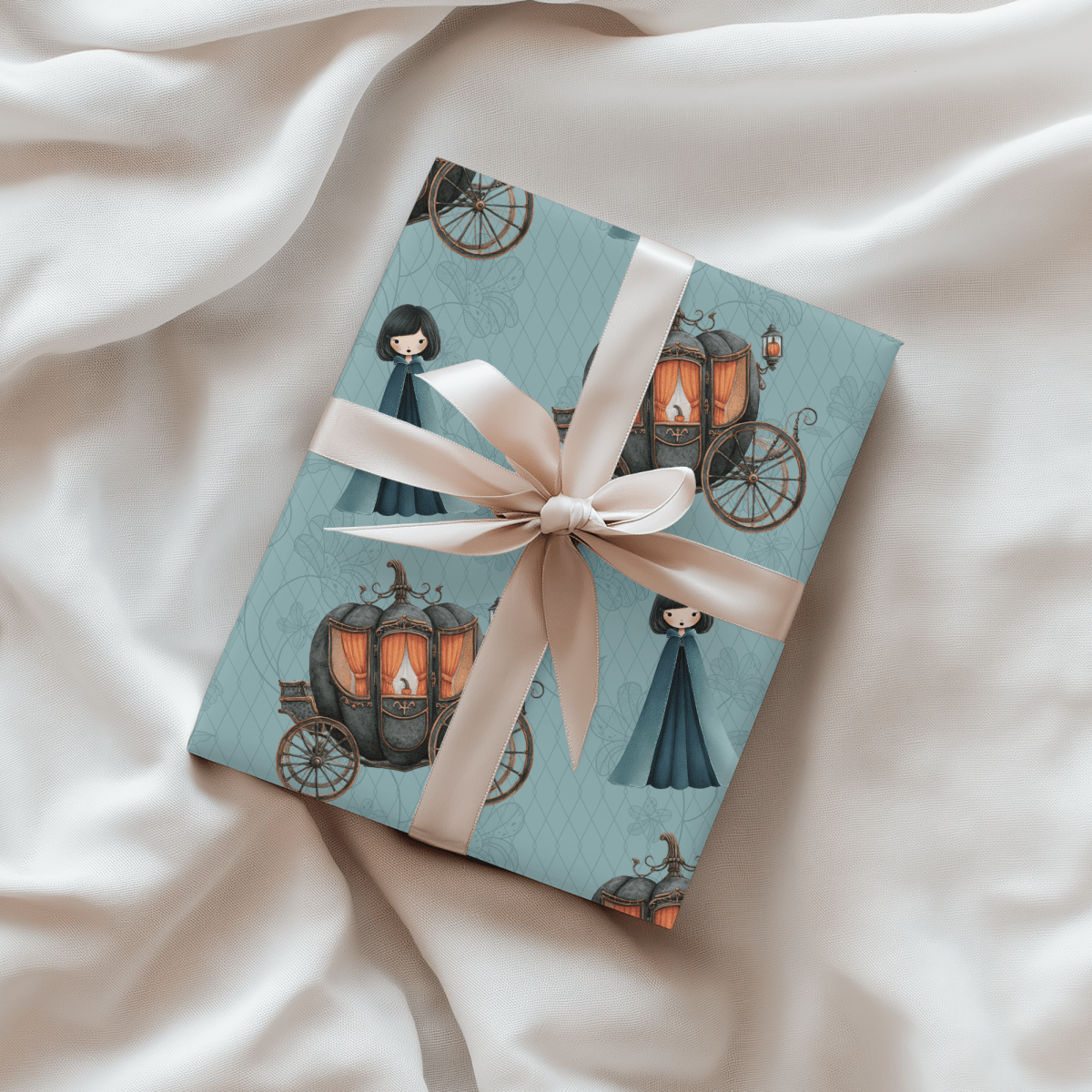 Midnight Masquerade – Dark Cinderella Wrapping Paper