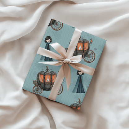 Midnight Masquerade – Dark Cinderella Wrapping Paper