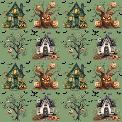 Haunted Harvest – Halloween Wrapping Paper