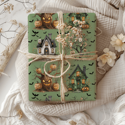 Haunted Harvest – Halloween Wrapping Paper