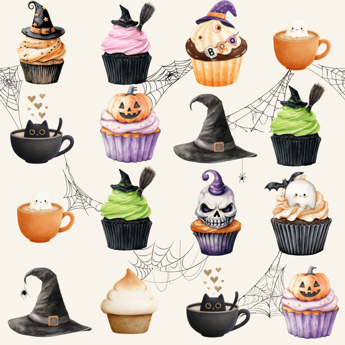 Creepin’ It Sweet – Halloween Cupcake Wrapping Paper