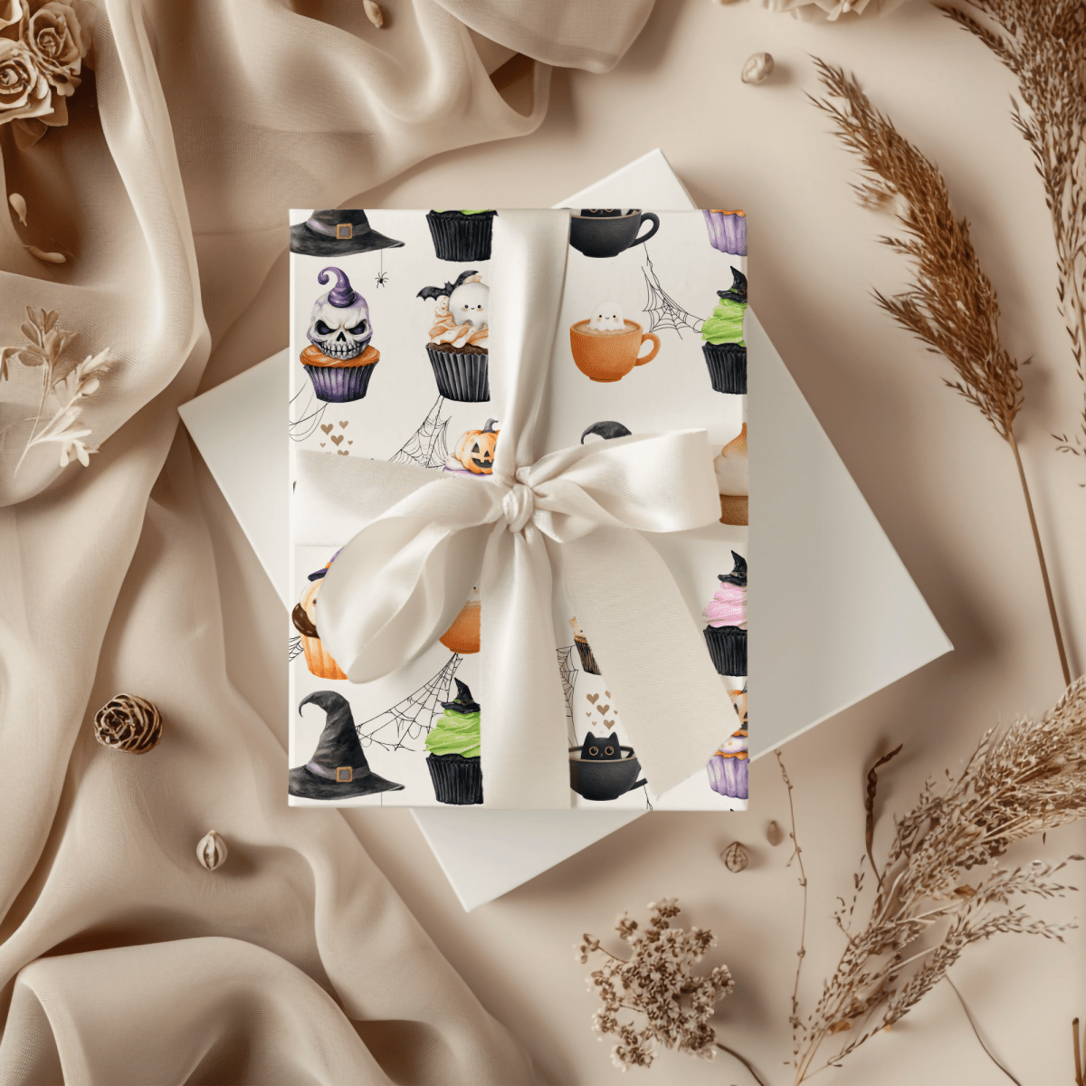 Creepin’ It Sweet – Halloween Cupcake Wrapping Paper