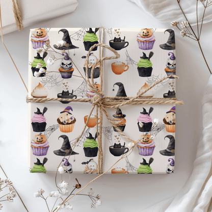 Creepin’ It Sweet – Halloween Cupcake Wrapping Paper