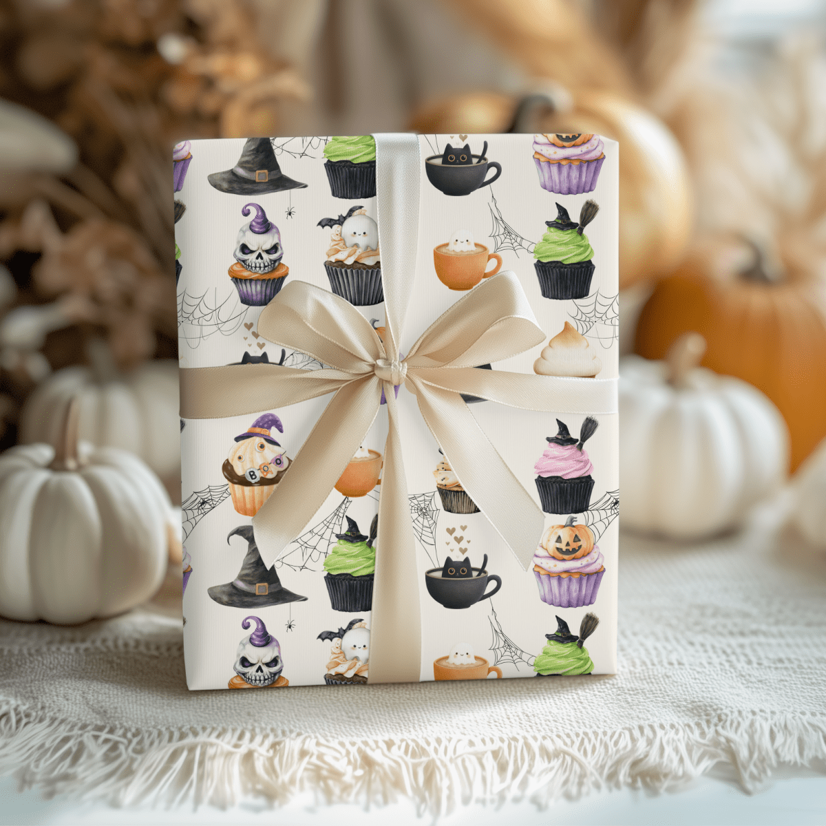 Creepin’ It Sweet – Halloween Cupcake Wrapping Paper