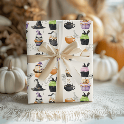 Creepin’ It Sweet – Halloween Cupcake Wrapping Paper