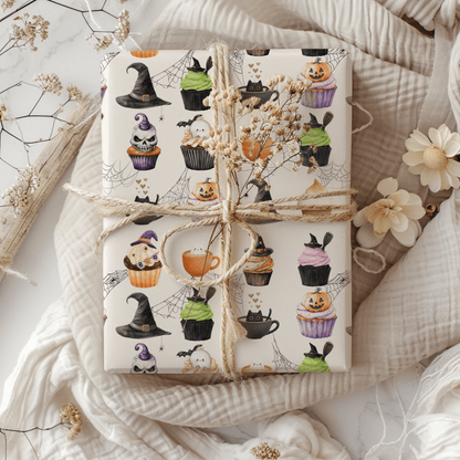 Creepin’ It Sweet – Halloween Cupcake Wrapping Paper