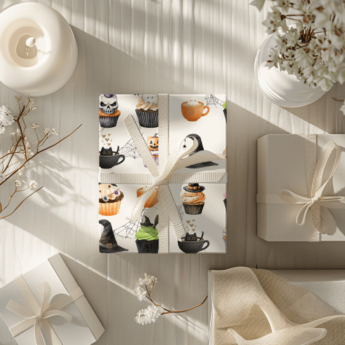 Creepin’ It Sweet – Halloween Cupcake Wrapping Paper