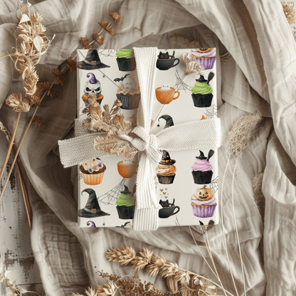 Creepin’ It Sweet – Halloween Cupcake Wrapping Paper