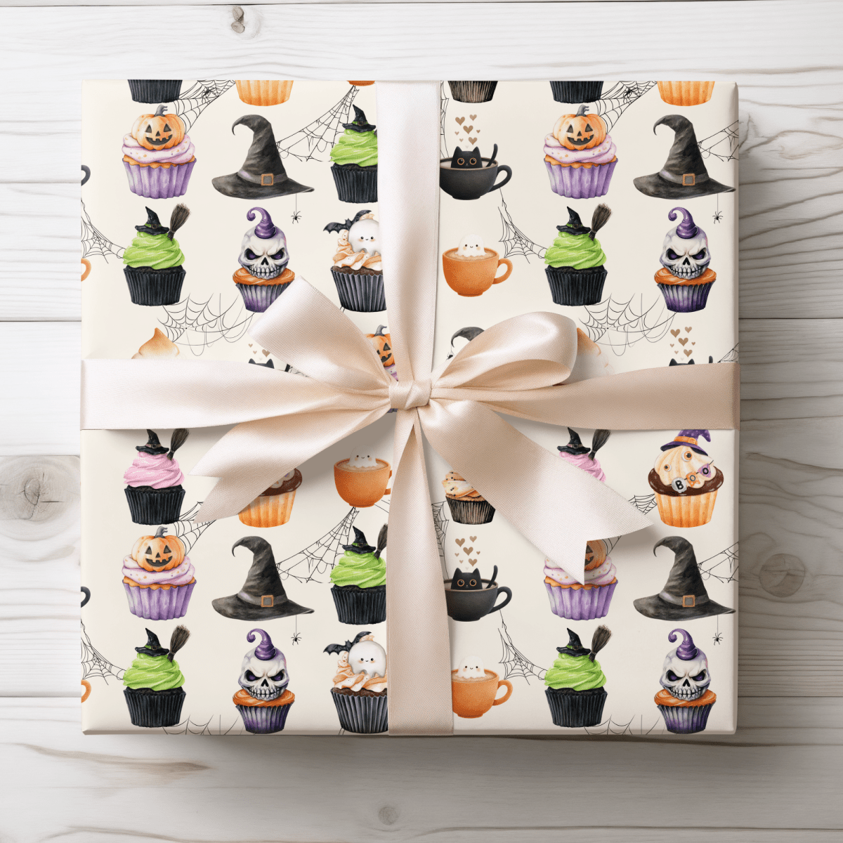 Creepin’ It Sweet – Halloween Cupcake Wrapping Paper