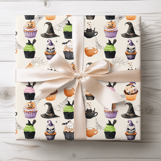 Creepin’ It Sweet – Halloween Cupcake Wrapping Paper