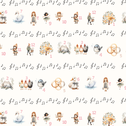 12 Days of Christmas – Classic Carol Wrapping Paper