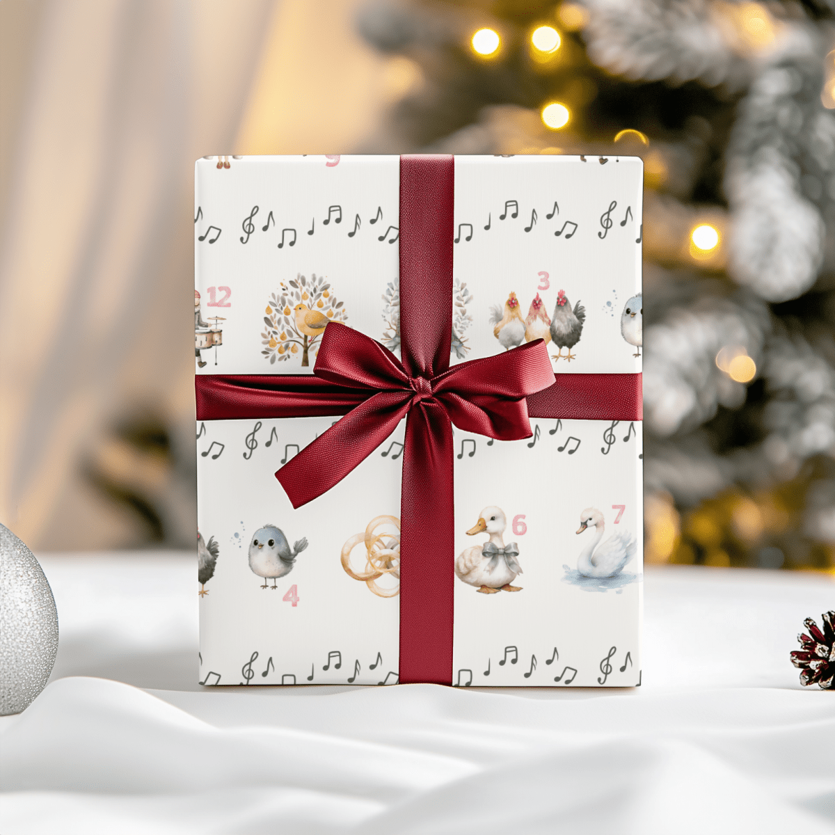 12 Days of Christmas – Classic Carol Wrapping Paper