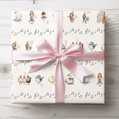 12 Days of Christmas – Classic Carol Wrapping Paper