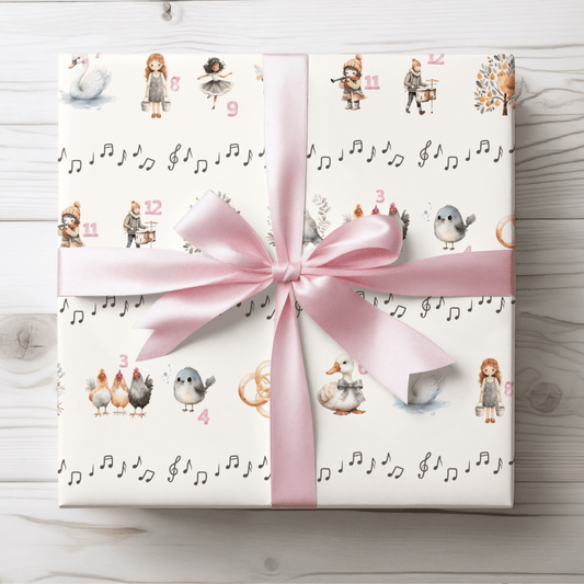 12 Days of Christmas – Classic Carol Wrapping Paper