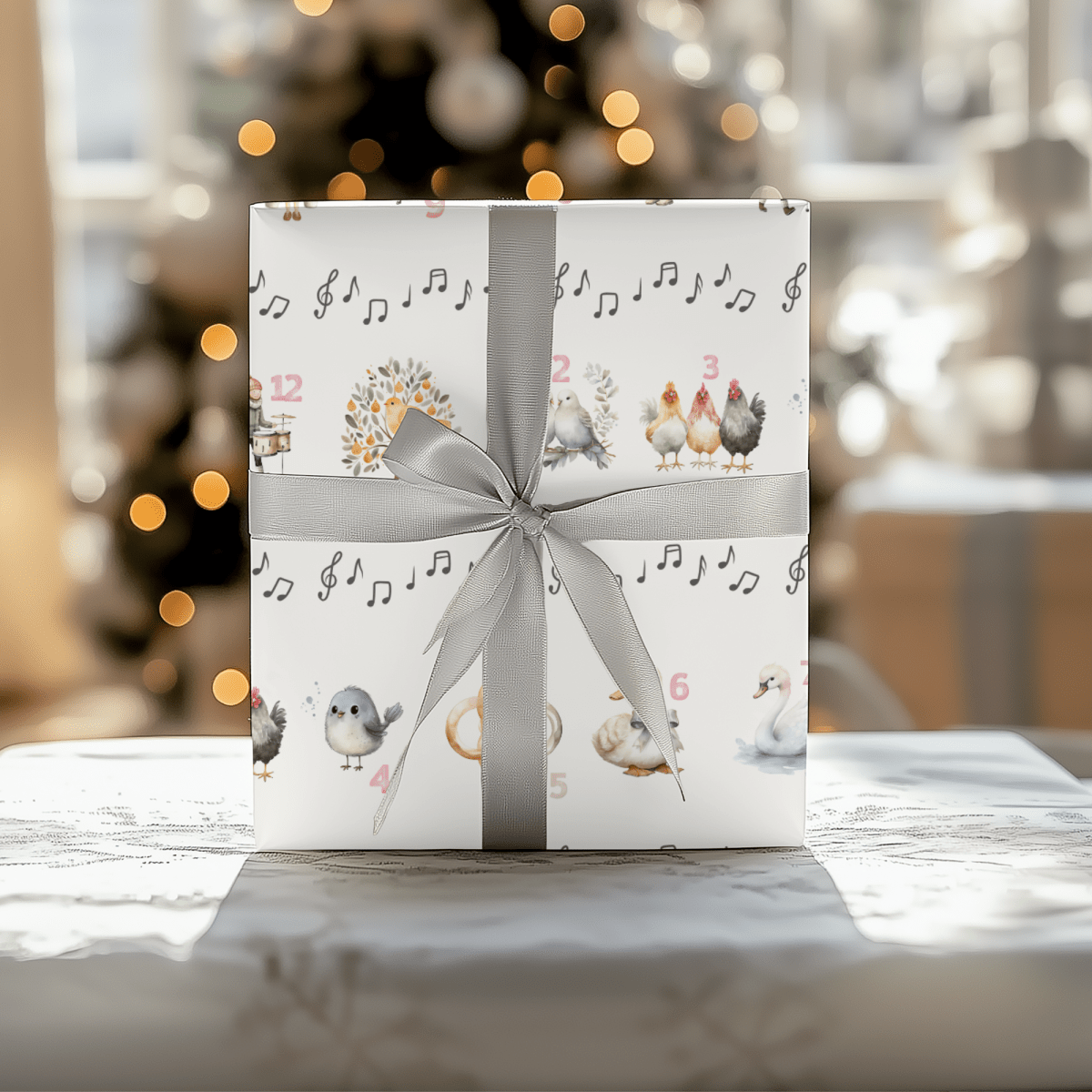 12 Days of Christmas – Classic Carol Wrapping Paper