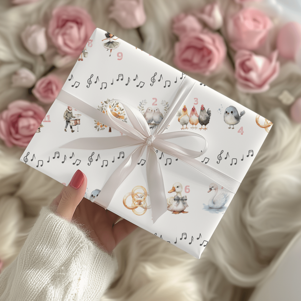 12 Days of Christmas – Classic Carol Wrapping Paper